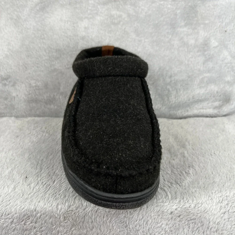 Dearfoams Wool Blend Clog Slippers 11-12 Black Men Indoor Outdoor Comfort Lounge